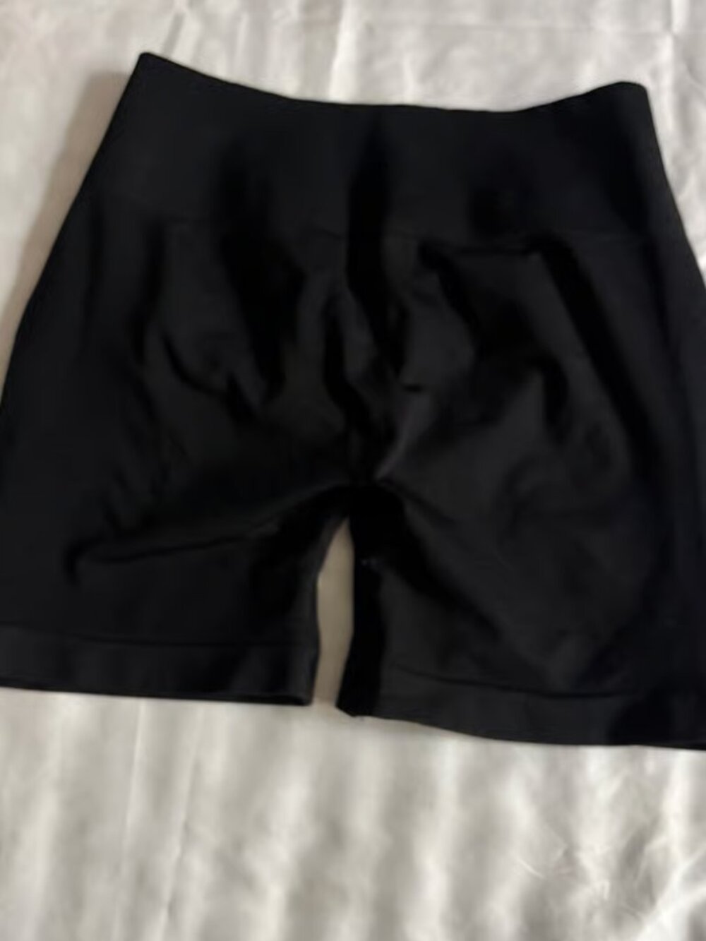 Women's Black Scrunch Workout Shorts Medium